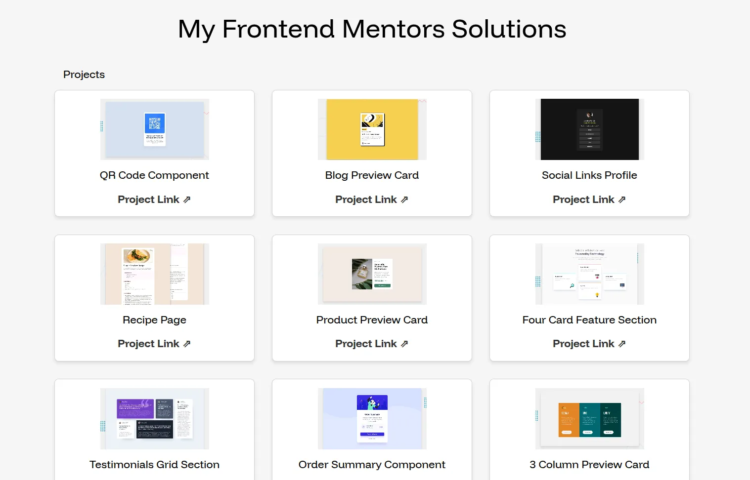 Frontend Mentor Challenges