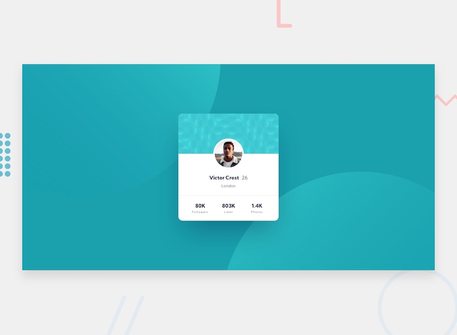 Profile Card preview