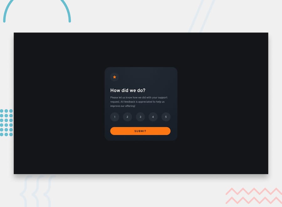 Interactive Rating Component preview